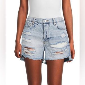 NWT Maggie FP distressed jeans shorts spring break beach wear casual size 26